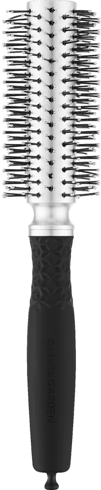 Круглая щётка для волос Olivia Garden Essential Soft Boar Bristles Silver 25 мм