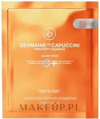 Germaine de Capuccini Timexpert Radiance C+ Glow Force Mask — энергетическая маска для лица с витамином C, 10×18 мл