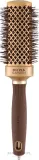 Круглая термощётка для волос Olivia Garden Expert Blowout Straight Wavy Bristles Gold & Brown 40 мм — фото 1