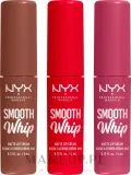 NYX Professional Makeup Zestaw - Набор матовых помад NYX Smooth Whip Matte Lip Cream 3 оттенка 3x4 мл — фото 2