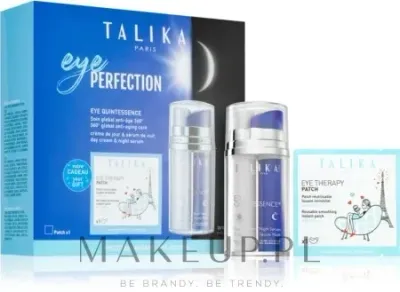 Набор для век Talika Eye Perfection крем сыворотка и многоразовые патчи с маслом ши и сафлора 2x10 мл
