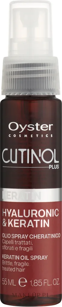 Oyster Cosmetics Oyster Cosmetics Cutinol Plus Hyaluronic & Keratin Restructuring Oil Spray - Масло-спрей для повреждённых волос Oyster Cutinol Plus Keratin Restructuring Oil Spray