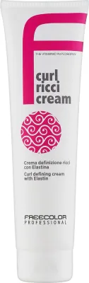 Oyster Cosmetics Oyster Cosmetics Freecolor Curl Ricci Cream - Крем для вьющихся волос Oyster Freecolor Curl Ricci подчёркивающий локоны, с эластином, термозащита, несмываемый, 150 мл