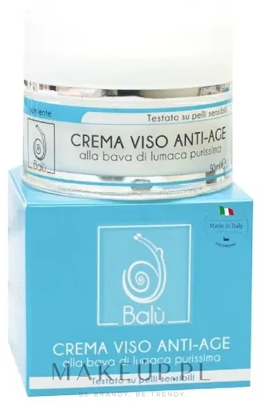 Крем для лица Balu Anti-Aging с муцином улитки от морщин 50 мл