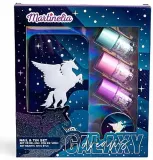 Набор детский Martinelia Galaxy Dreams Nails & Tin Box 3 лака для ногтей пилка и металлический футляр — фото 1