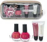Набор для макияжа Magic Studio Colorful Nails + Lips две помады и средства для ногтей в кейсе — фото 1