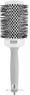 Круглая термощётка для волос Olivia Garden Expert Blowout Shine White & Grey 55 мм