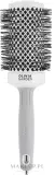 Круглая термощётка для волос Olivia Garden Expert Blowout Shine White & Grey 55 мм — фото 1