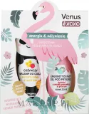 Набор Venus XOXO гель для душа цветок апельсина и бальзам для тела с медом и маслом ши 2x250 мл — фото 1