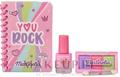 Набор детской косметики Martinelia Girl Boss Notebook Beauty Set с лаком для ногтей, тенями и блокнотом