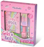 Набор детской косметики Martinelia Girl Boss Notebook Beauty Set с лаком для ногтей, тенями и блокнотом — фото 2