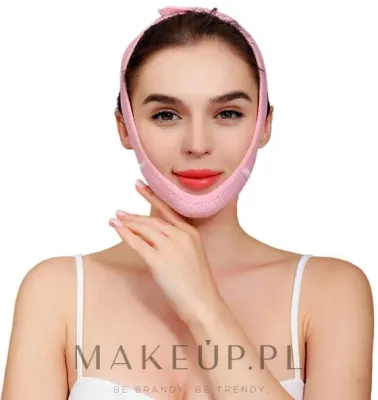 Моделирующая маска-бандаж для контура лица и подбородка, розовая Yeye V-line Mask