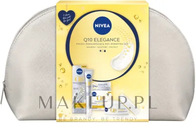 Набор NIVEA Q10 Elegance дневной крем SPF15 и филлер-сыворотка с коэнзимом Q10 и косметичкой 50+15 мл