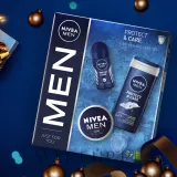 Мужской набор NIVEA MEN Protect & Care гель для душа 3в1 антиперспирант и крем для лица с алоэ 250+50+75 мл — фото 3