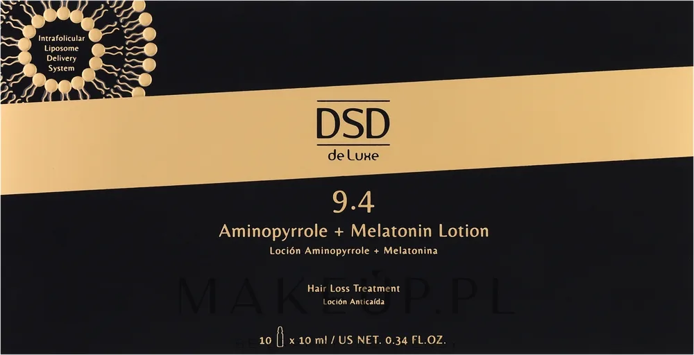 Лосьон для волос Simone DSD De Luxe 9.4 Aminopyrrole Melatonin в ампулах 10 x 10 мл