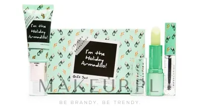 Набор Makeup Revolution X Friends Holiday Armadillo Trio бальзам для губ гель для бровей и средство для макияжа