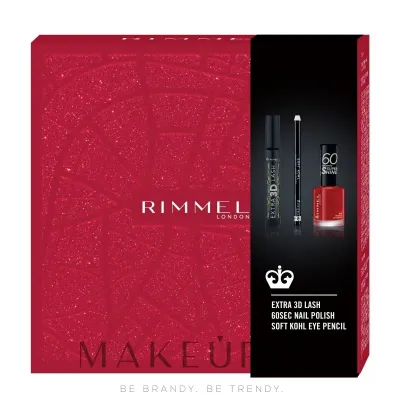 Набор Rimmel тушь для ресниц 8 мл карандаш для глаз 1.2 г и лак для ногтей 8 мл