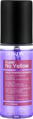 Масло для нейтрализации желтизны осветлённых и седых волос Dikson Super No-Yellow Oil
