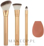 Набор кистей и спонжа для макияжа EcoTools Precious Metals Face Blend + Sculpt Set — фото 2