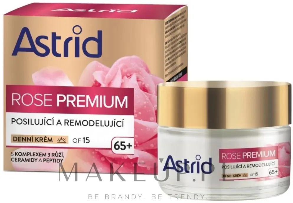 Крем для лица Astrid Rose Premium дневной с розами и церамидами SPF15 50 мл