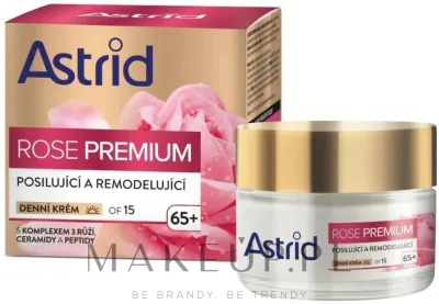 Крем для лица Astrid Rose Premium дневной с розами и церамидами SPF15 50 мл