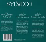 Зимний набор для тела Sylveco пудра для ванны гель для душа и бальзам с хвойными эфирными маслами 100 г+150+150 мл — фото 3