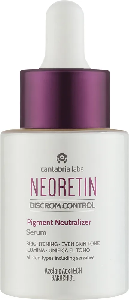 Сыворотка для лица Cantabria Labs Neoretin Discrom с азелаиновой кислотой, бакучиолом и витамином C, 30 мл