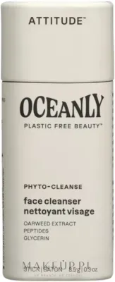 Твёрдый очищающий стик для лица Attitude Oceanly Phyto-Cleanser Face Cleanser с водорослями 30 г