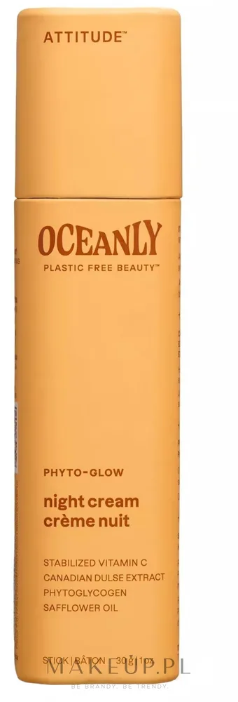 Крем-стик для лица ночной Attitude Phyto-Glow Oceanly с витамином C 30 г