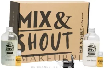 Набор для волос Mix & Shout Repair шампунь кондиционер и ампулы-бустер для вьющихся волос 250+250 мл+2x5 мл