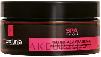 M'onduniq M'onduniq SPA Sweet Strawberry Love Luxurious Softening And Regenerating Peeling For The Body Palms And Feet - Восстанавливающий скраб для тела, рук и ног Клубничный с ускорением регенерации 300 г