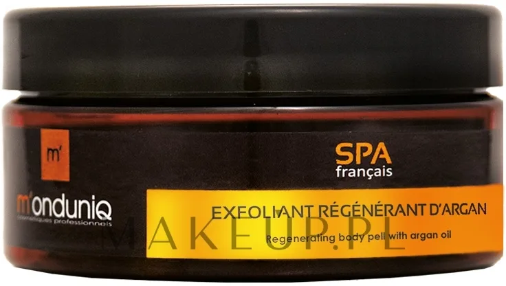 M'onduniq M'onduniq SPA Touch Of Argan Regenerating Body Pell With Argan Oil - Восстанавливающий скраб для тела с аргановым маслом и витамином Е 300 г