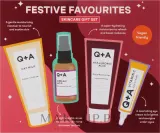 Набор для лица Q+A Festive Favourites умывалка сыворотка с азелаиновой кислотой крем для век и крем 75+30+15 мл — фото 1