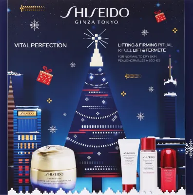 Набор для лица Shiseido Vital Perfection Enriched Holiday Kit крем очищающая пенка софтнер и концентрат 50+15+30+10 мл