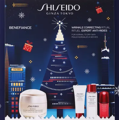 Набор для лица Shiseido Benefiance Enriched Holiday Kit крем очищающая пенка софтнер и концентрат 50+15+30+10 мл