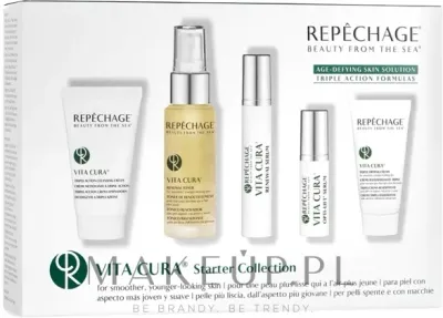 Набор Repechage Vita Cura Starter Collection очищающий крем 30 мл тоник 30 мл сыворотка и другие средства