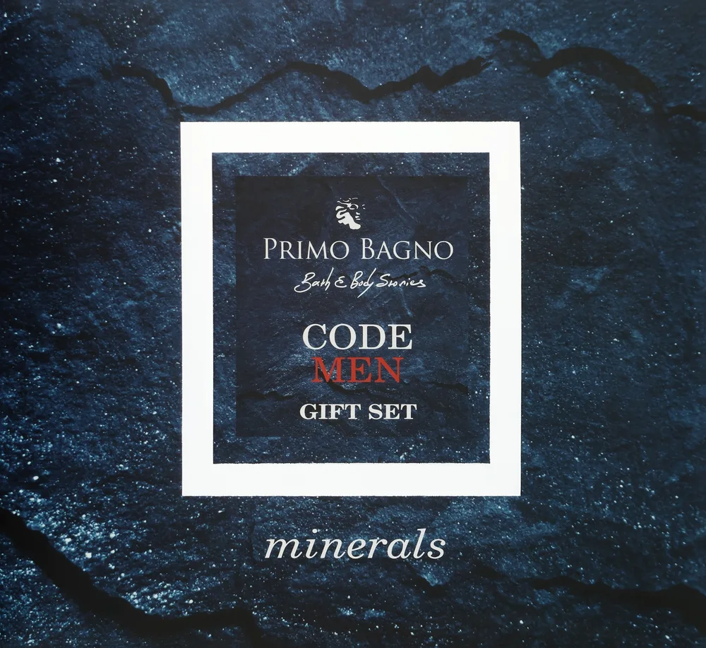Мужской набор Primo Bagno Code Men гель для душа гель после бритья и спрей для тела 150+100+150 мл