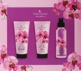 Набор для тела Primo Bagno Floral Wild Orchid гель лосьон и спрей с алоэ и глицерином 100+100+150 мл — фото 1