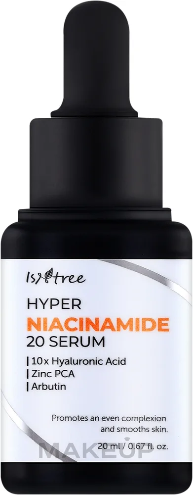 Сыворотка для лица IsNtree Hyper Niacinamide 20 с ниацинамидом 20%, арбутин и цинк PCA, против пятен, 20 мл