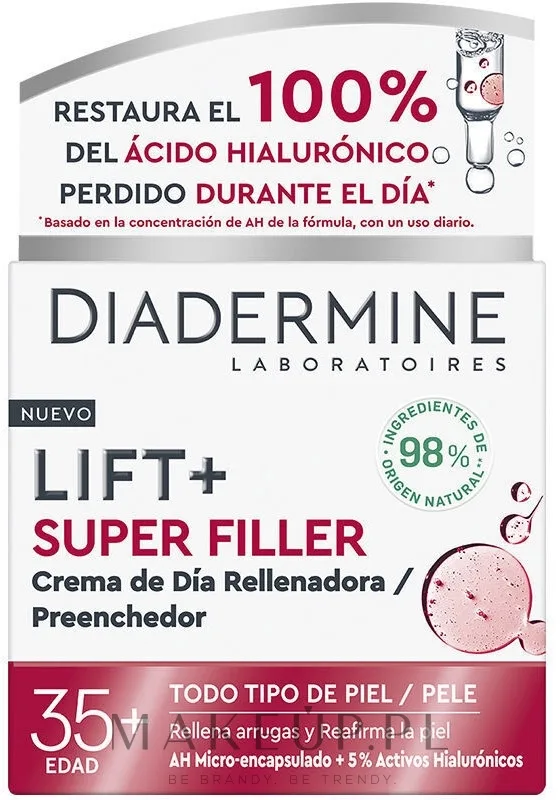 Крем для лица Diadermine Lift+ Super Filler дневной с гиалуроновой кислотой 35+ 50 мл