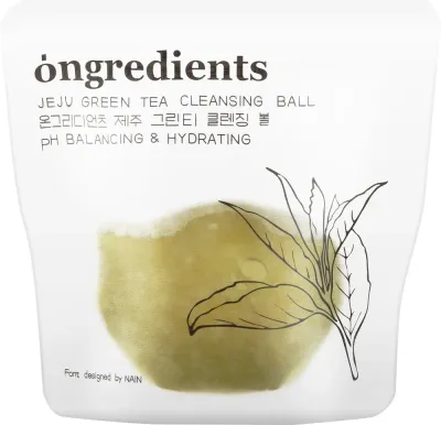 Мыло-шарик очищающее Ongredients Jeju Green Tea с зелёным чаем, 110 г