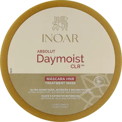 Маска для волос Inoar Absolut Daymoist CLR увлажняющая, экстракт крапивы, арника, пантенол, термозащита, 250 г