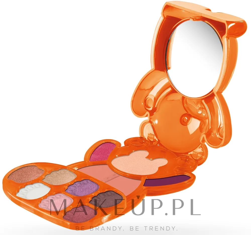 Палетка для макияжа лица, глаз и губ Pupa Happy Bear, оттенок 004 - Orange