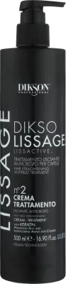 Крем для выпрямления волос Dikson Diksolissage Lissactive №2 разглаживающий восстанавливающий, с кератином и гиалуроном, 500 мл