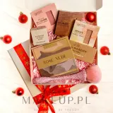 Color Care GlowUp Caramel набор для макияжа румяна хайлайтер бронзер палетка теней пудра для бровей мыло для бровей кисть 7 предметов — фото 2