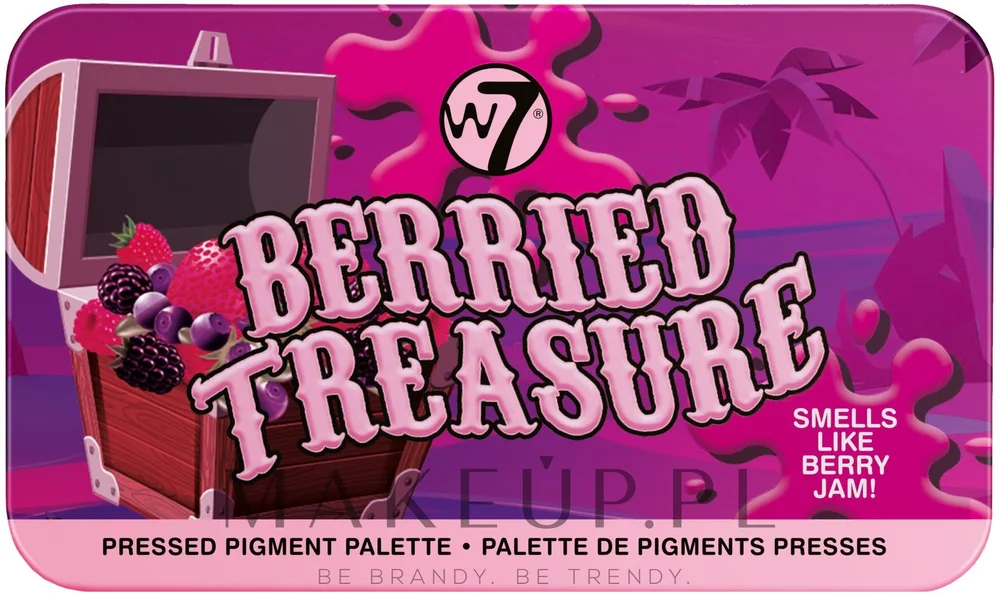 Палетка теней для век W7 Berried Treasure Pressed Pigment Palette 8 оттенков