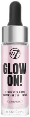 Хайлайтер для лица W7 Glow On! Highlighter Drops жидкий, с эффектом сияния, 10 мл