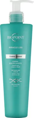 Крем для волос Biopoint Miracle Liss разглаживающий несмываемый, гладкость до 72 часов, с кератином и церамидами, термозащита, 200 мл