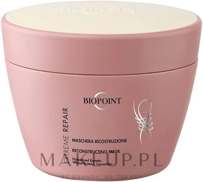 Маска для волос Biopoint Extreme Repair Mask восстанавливающая, экспресс-уход для повреждённых волос, 200 мл
