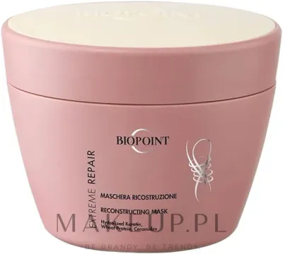 Маска для волос Biopoint Extreme Repair Mask восстанавливающая, экспресс-уход для повреждённых волос, 200 мл